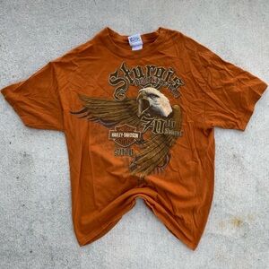 Harley Davidson Sturgis 2010 70th Rally Eagle T Shirt Mens Large USA